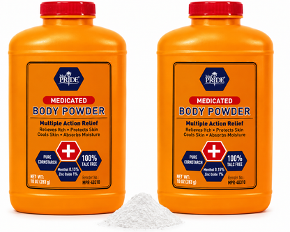 Medicated Body Powder – Talc-Free, Menthol & Zinc Oxide, 10 oz