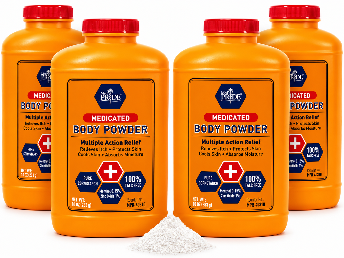 Medicated Body Powder – Talc-Free, Menthol & Zinc Oxide, 10 oz