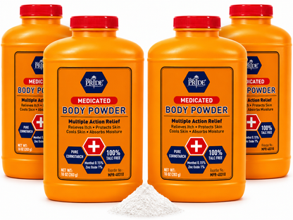 Medicated Body Powder – Talc-Free, Menthol & Zinc Oxide, 10 oz