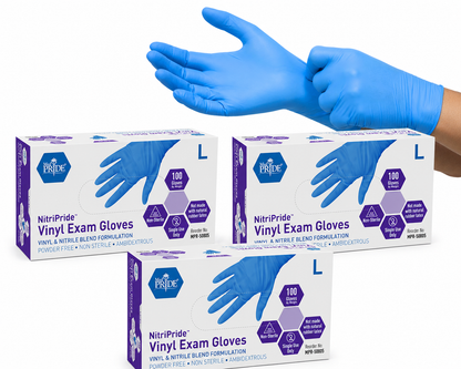 Nitrile-Vinyl Blend Examination Gloves - Box of 100