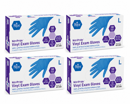 Nitrile-Vinyl Blend Examination Gloves - Box of 100