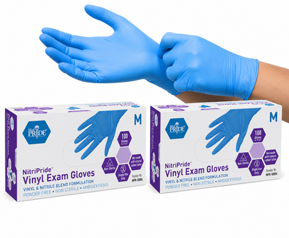 Nitrile-Vinyl Blend Examination Gloves - Box of 100
