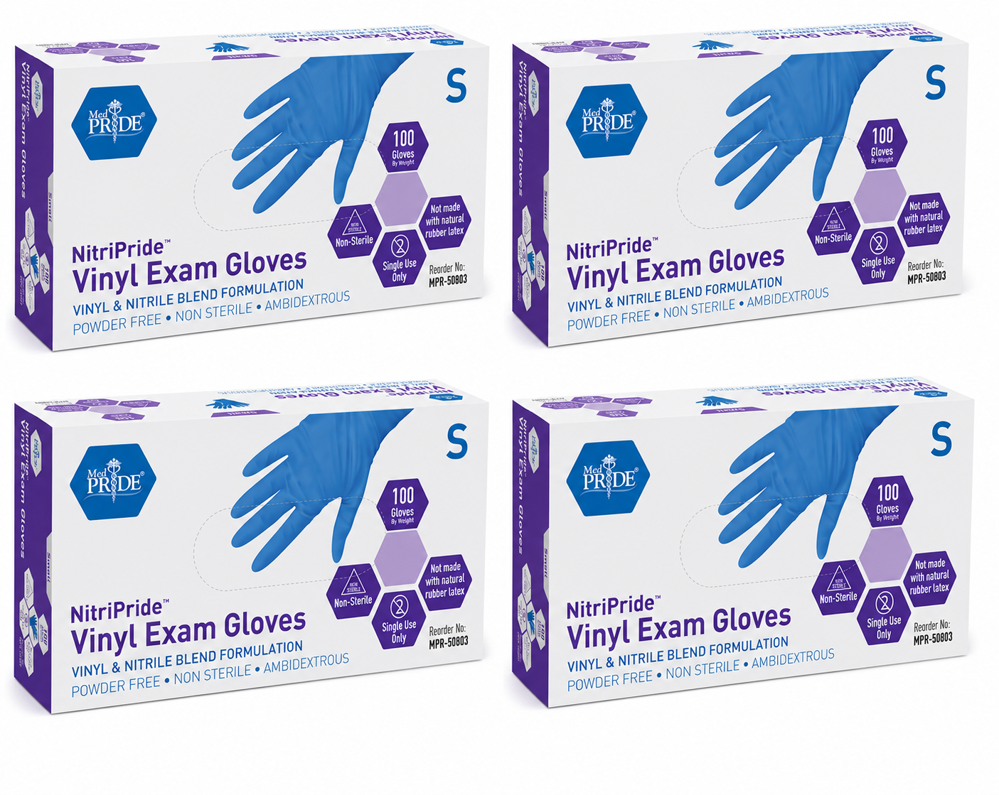 Nitrile-Vinyl Blend Examination Gloves - Box of 100