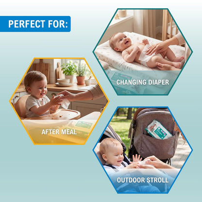Scented Extra Soft Baby Wipes – Aloe & Vitamin E, Alcohol-Free