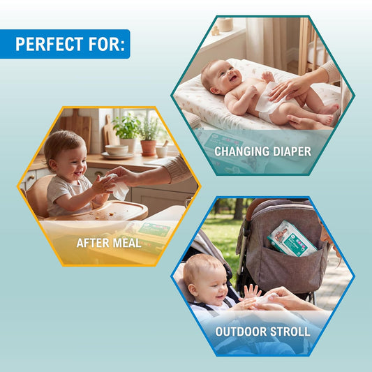 Scented Extra Soft Baby Wipes – Aloe & Vitamin E, Alcohol-Free