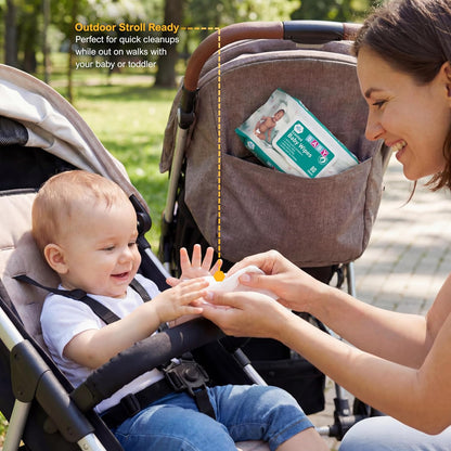 Scented Extra Soft Baby Wipes – Aloe & Vitamin E, Alcohol-Free