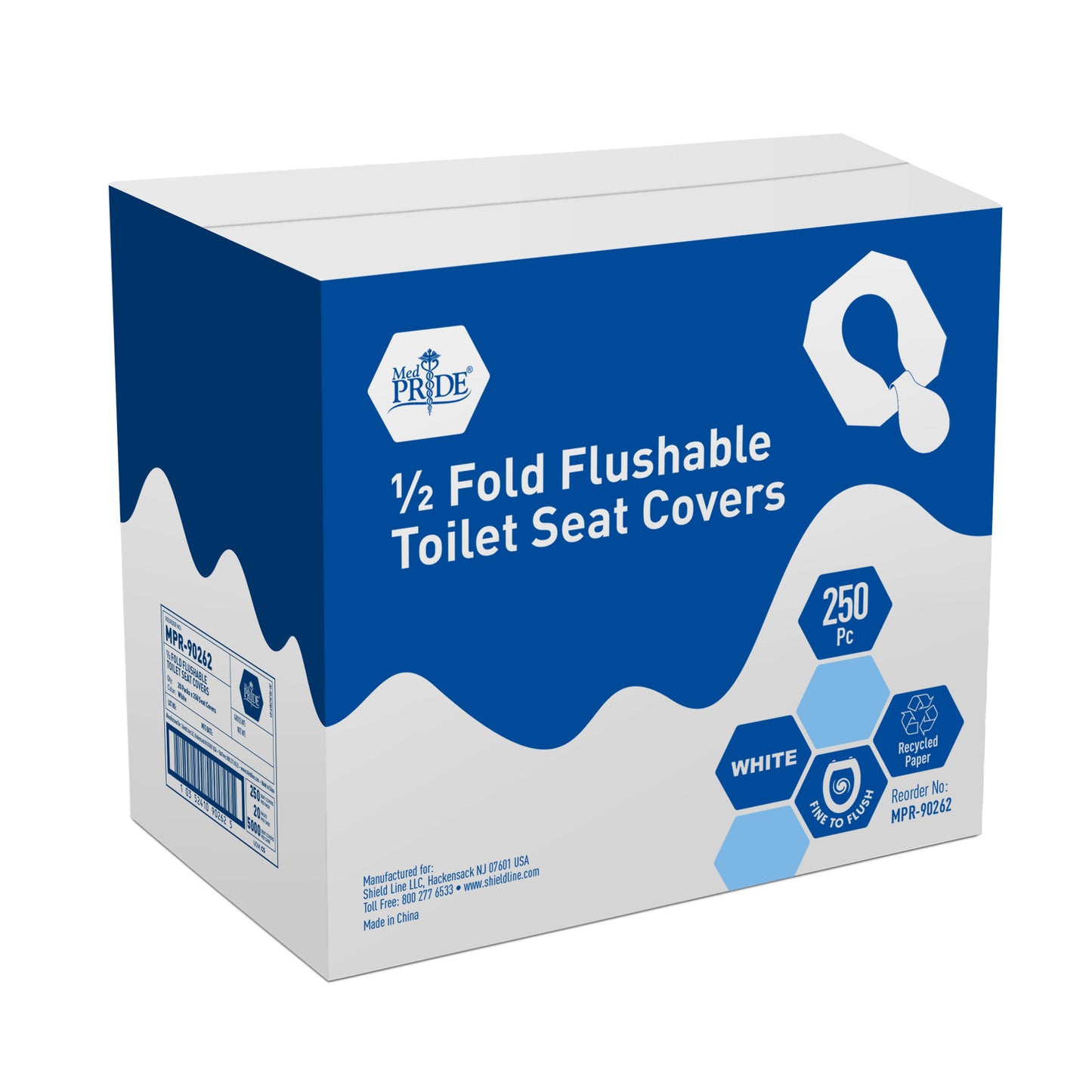 Disposable Flushable Toilet Seat Covers – White