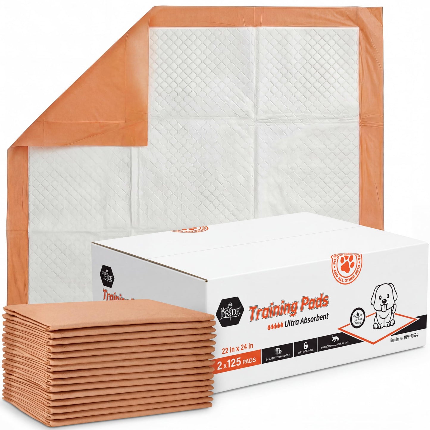 Dog Training Pads 22" x 24" – Leakproof Puppy Pee Pads