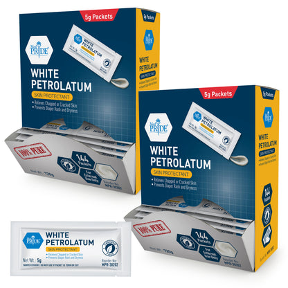 100% Pure White Petroleum Jelly 5g Packets – 144ct