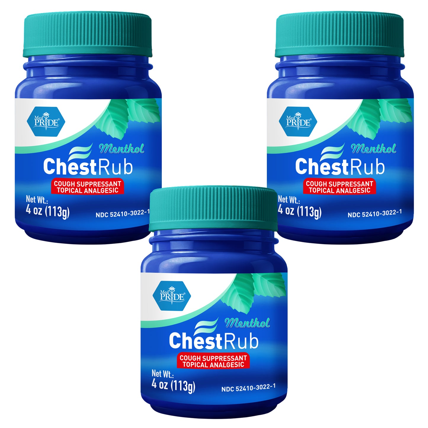 Menthol Camphor Chest Rub – Cough Suppressant & Topical Analgesic Ointment - 4 oz