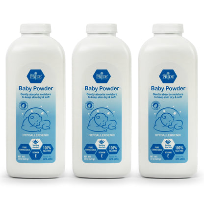 Baby Powder – Cornstarch with Aloe Vera & Vitamin E, 22 oz