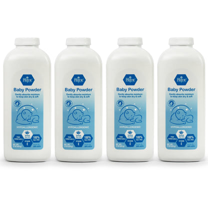 Baby Powder – Cornstarch with Aloe Vera & Vitamin E, 22 oz