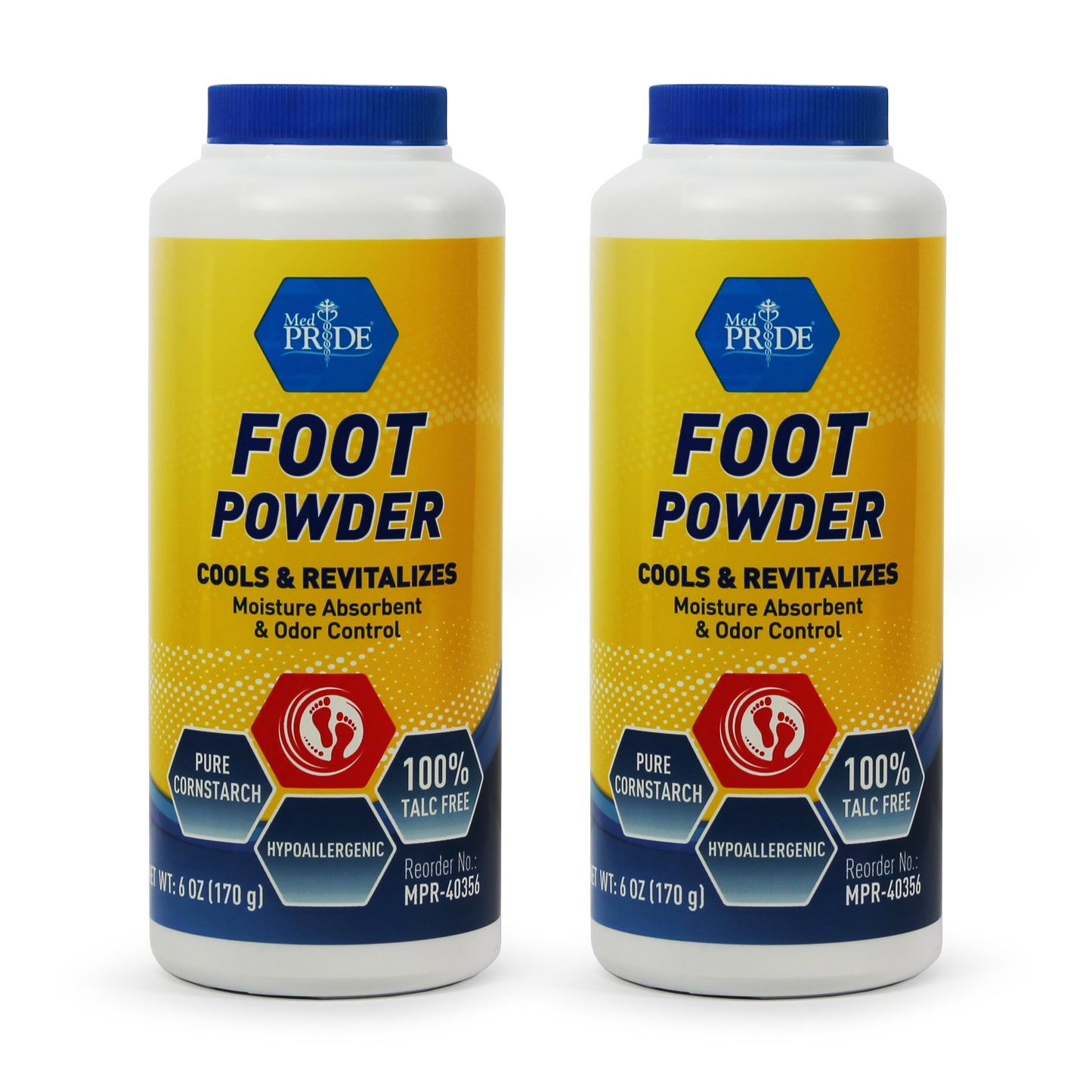 Foot Powder – Cooling Foot Care, Moisture Absorbent, 6 oz