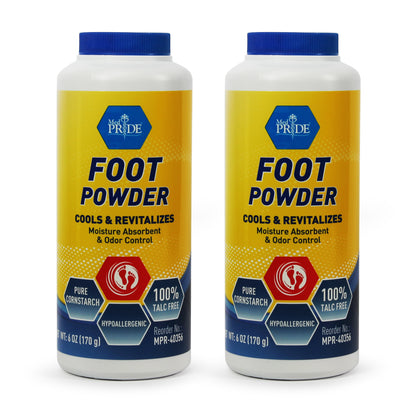 Foot Powder – Cooling Foot Care, Moisture Absorbent, 6 oz