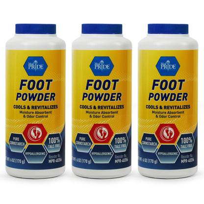 Foot Powder – Cooling Foot Care, Moisture Absorbent, 6 oz