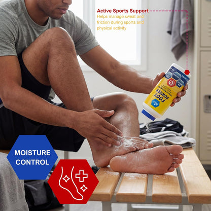 Foot Powder – Cooling Foot Care, Moisture Absorbent, 6 oz