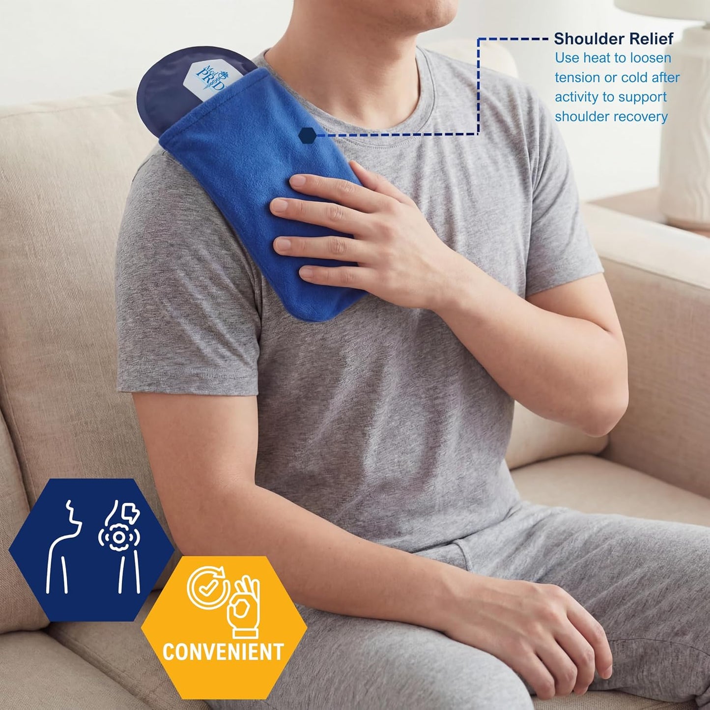 Reusable Hot & Cold Therapy Packs – 2 Pk with Sleeve & Belt