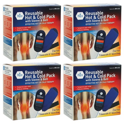 Reusable Hot & Cold Therapy Packs – 2 Pk with Sleeve & Belt