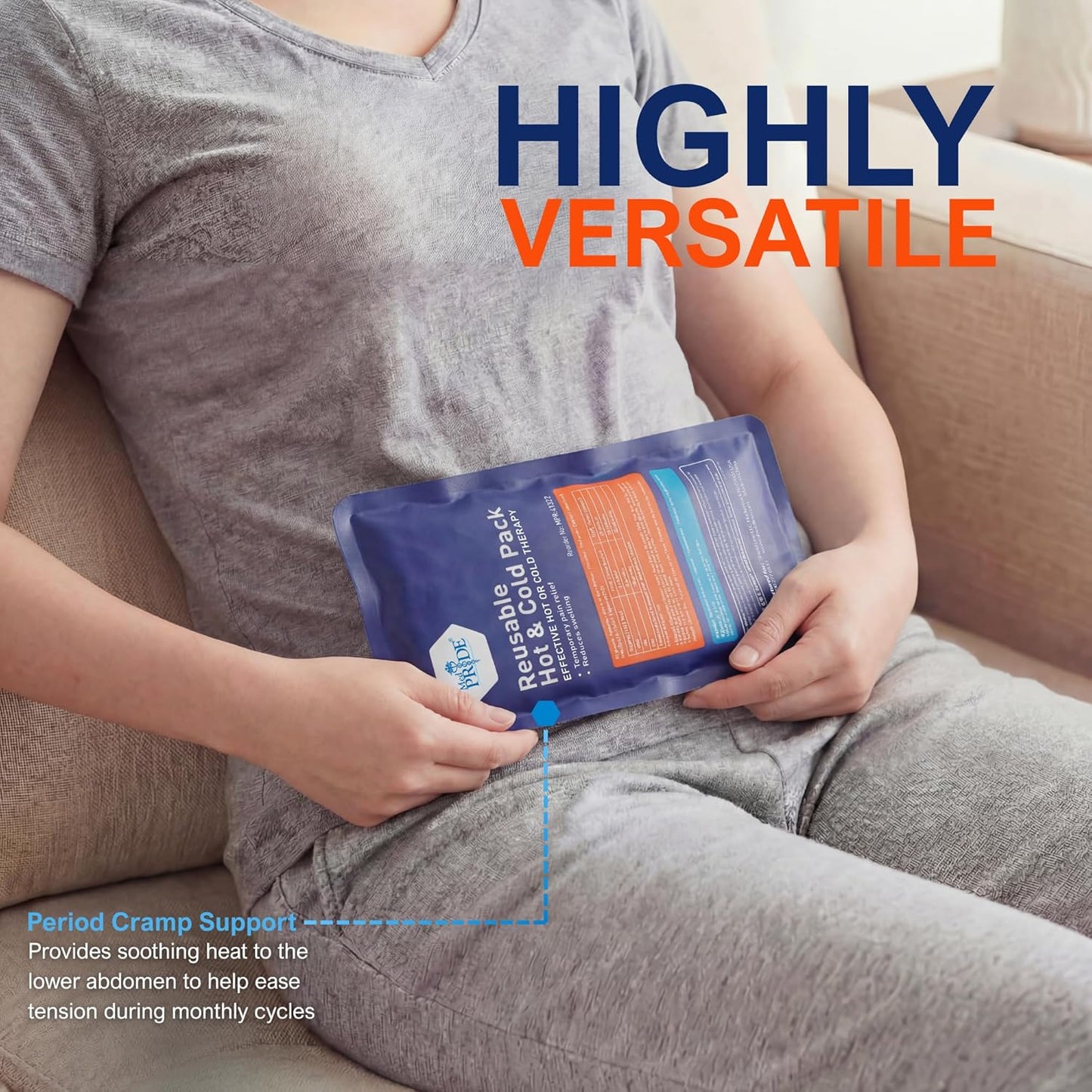 Reusable Hot & Cold Therapy Gel Packs – 2 Pk