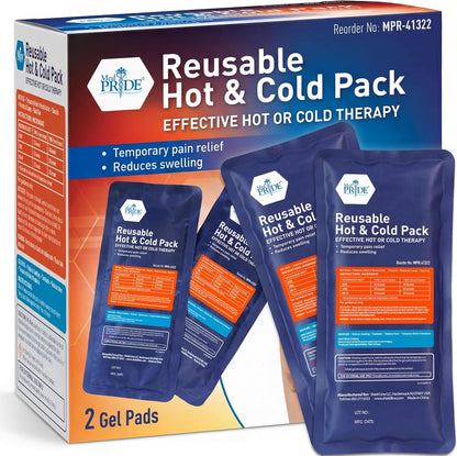 Reusable Hot & Cold Therapy Gel Packs – 2 Pk