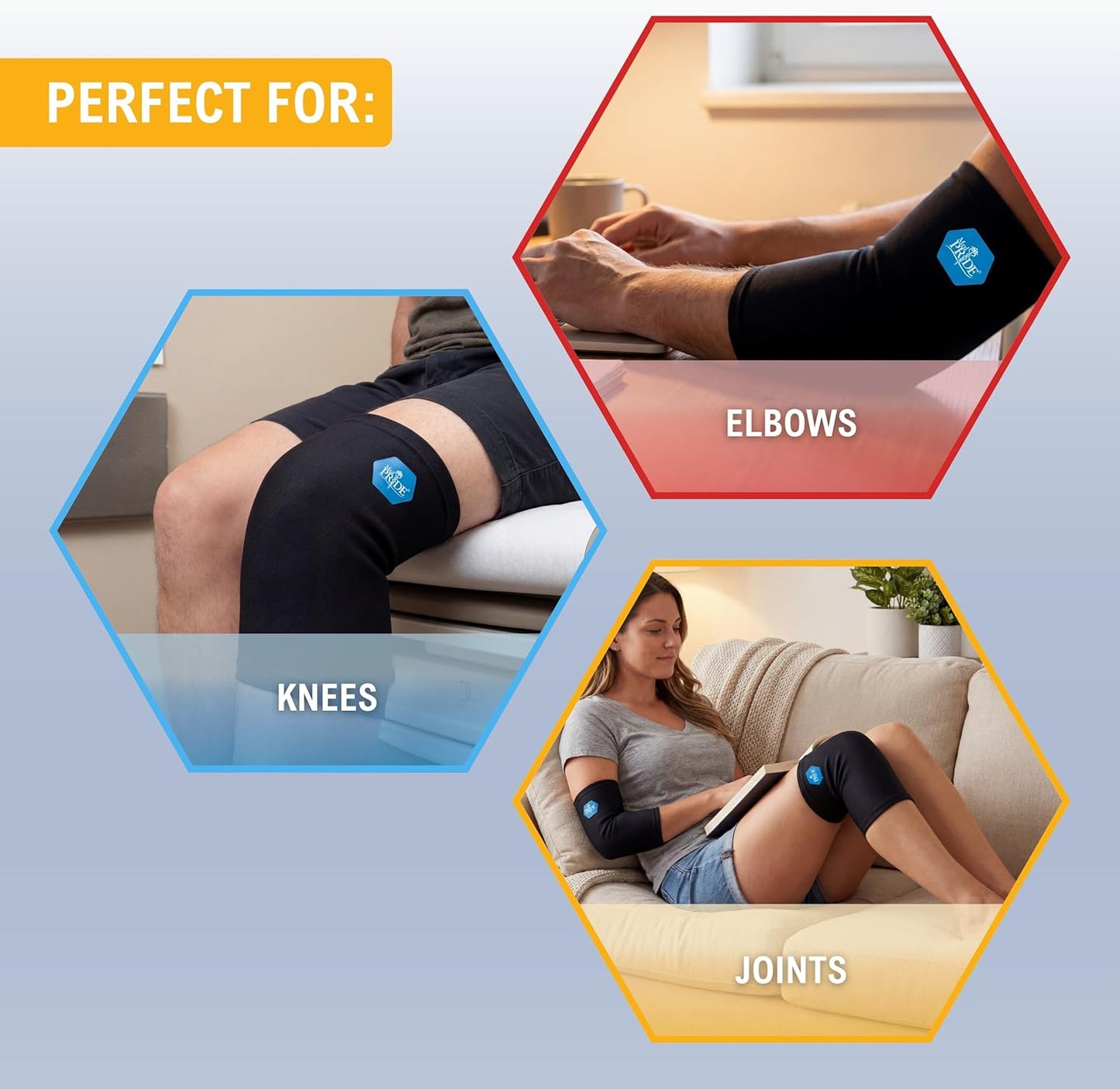 Reusable Hot & Cold Gel Compression Sleeve – For Elbows & Knees