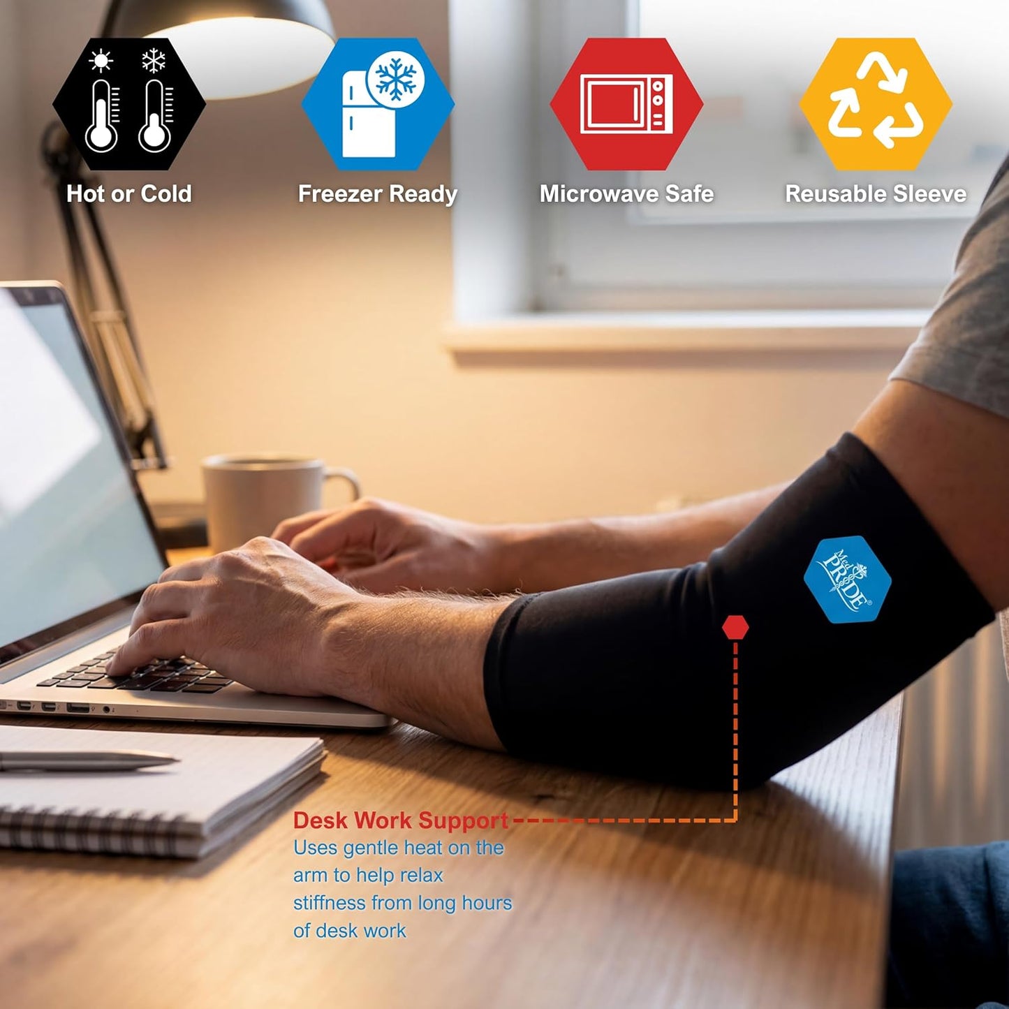 Reusable Hot & Cold Gel Compression Sleeve – For Elbows & Knees