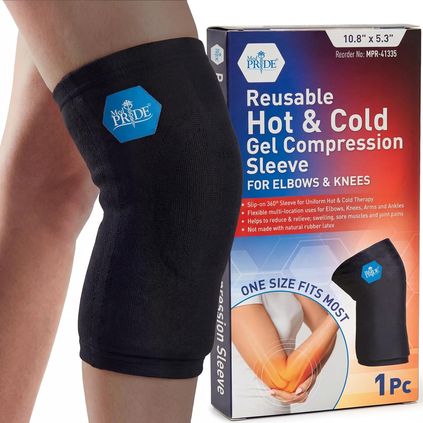 Reusable Hot & Cold Gel Compression Sleeve – For Elbows & Knees