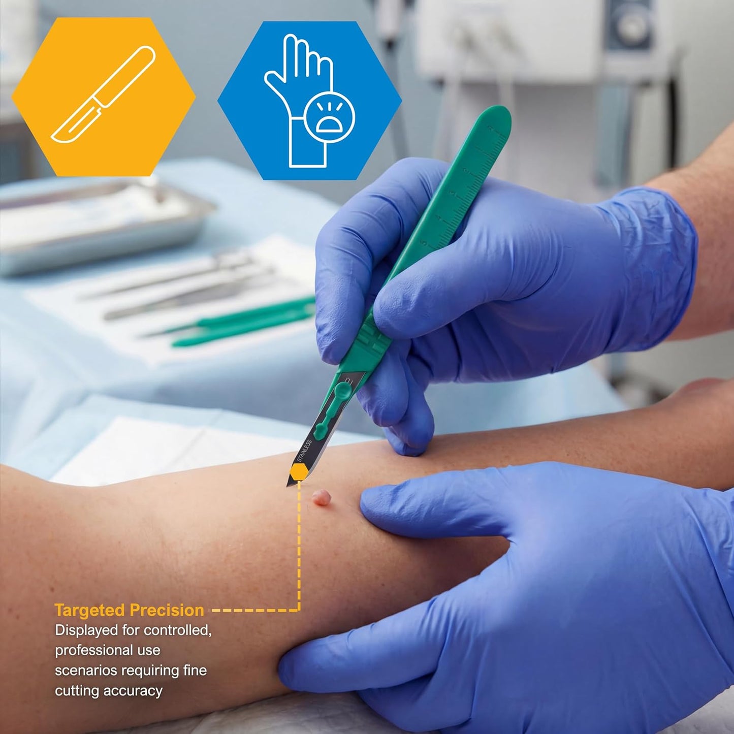 Disposable Scalpel Blades Sterile - Tempered Stainless Steel