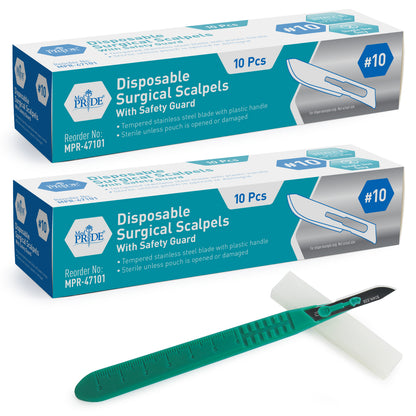 Disposable Scalpel Blades Sterile - Tempered Stainless Steel
