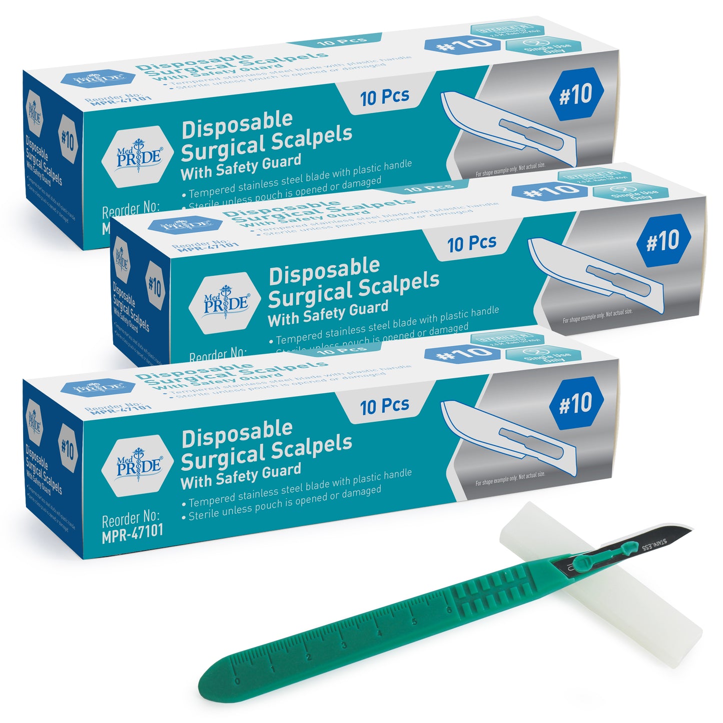 Disposable Scalpel Blades Sterile - Tempered Stainless Steel