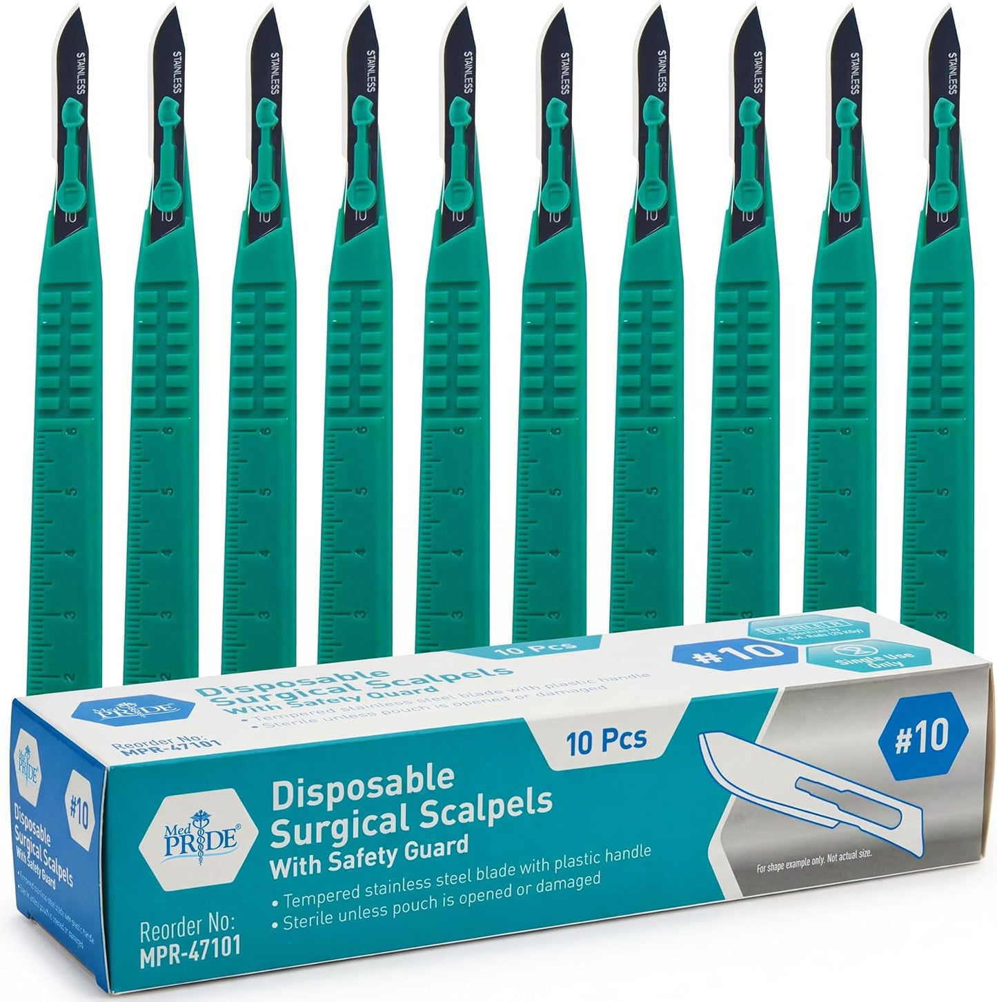 Disposable Scalpel Blades Sterile - Tempered Stainless Steel