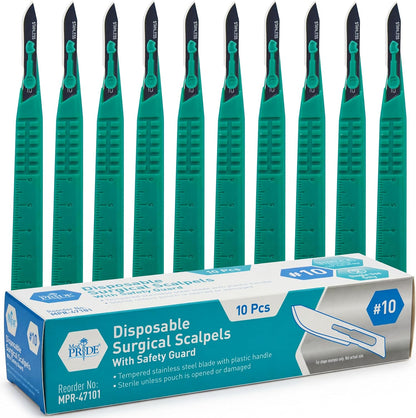Disposable Scalpel Blades Sterile - Tempered Stainless Steel