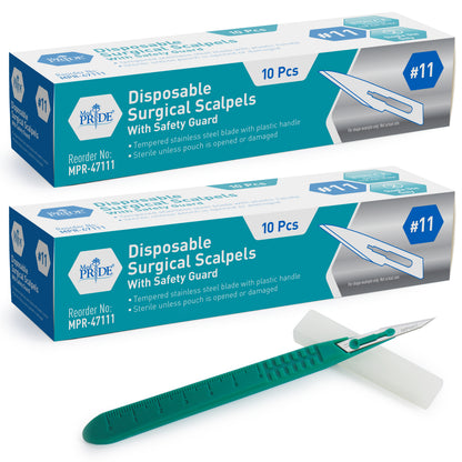 Disposable Scalpel Blades Sterile - Tempered Stainless Steel