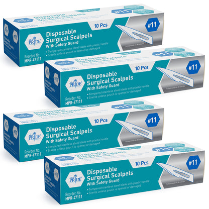 Disposable Scalpel Blades Sterile - Tempered Stainless Steel