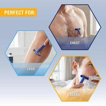 Disposable Twin Blade Shaving Razors – 50 Ct Bag