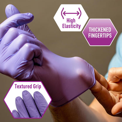 Blue Nitrile Medical Examination Gloves – Powder-Free - 100ct Box