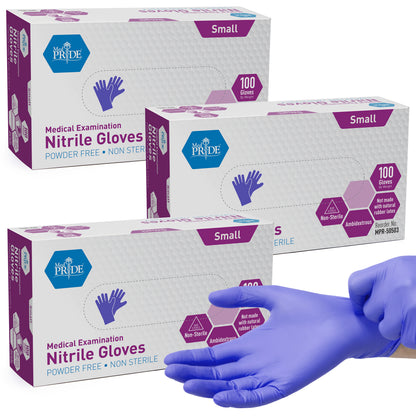 Blue Nitrile Medical Examination Gloves – Powder-Free - 100ct Box