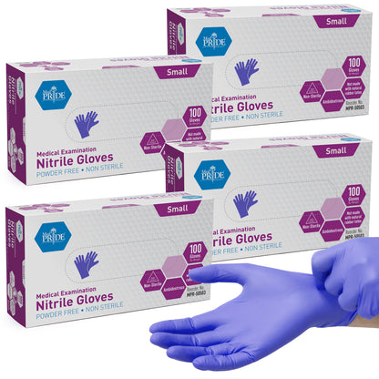Blue Nitrile Medical Examination Gloves – Powder-Free - 100ct Box