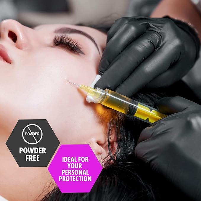 4 Mil Nitrile Medical Examination Gloves - Black - 100ct Box