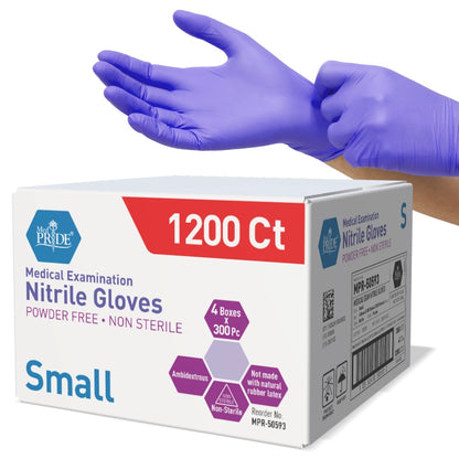 Blue Nitrile Medical Examination Gloves – 300ct Box