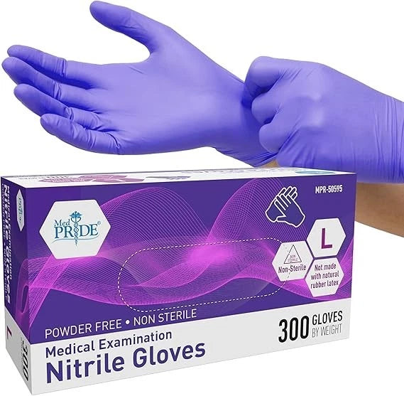 Blue Nitrile Medical Examination Gloves – 300ct Box