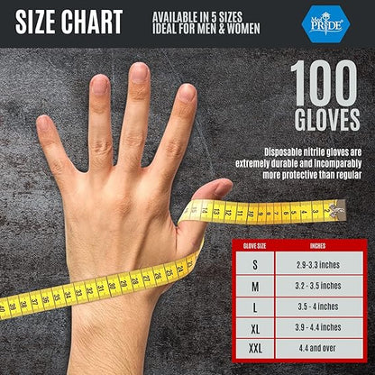 8 Mil Nitrile Gloves - Maxx Strength Diamond Grip – Black