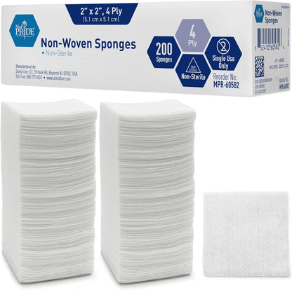 Non-Woven Gauze Sponges – 4-Ply