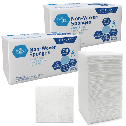 Non-Woven Gauze Sponges – 4-Ply