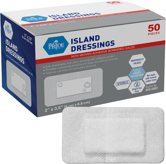 Sterile Non-Woven Adhesive Bordered Gauze Island Dressing