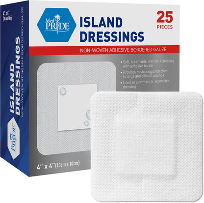 Sterile Non-Woven Adhesive Bordered Gauze Island Dressing