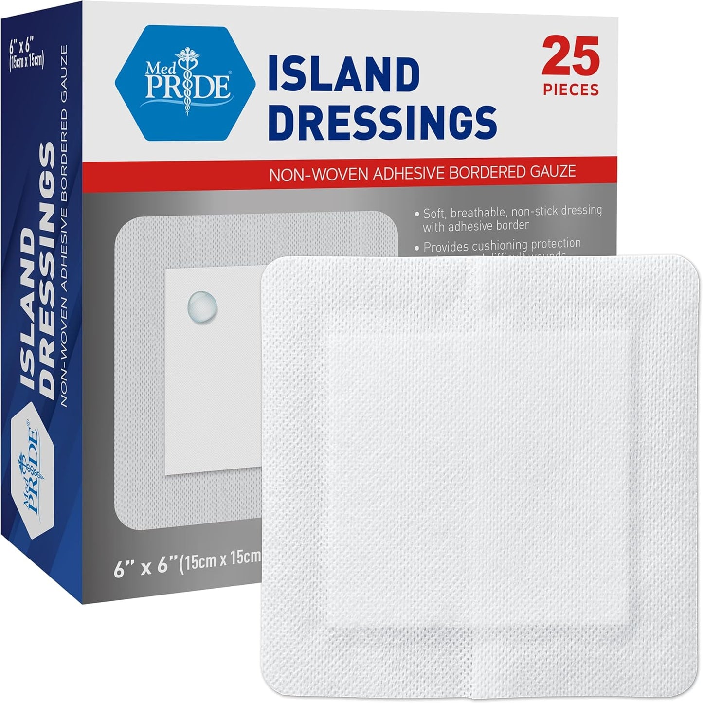 Sterile Non-Woven Adhesive Bordered Gauze Island Dressing