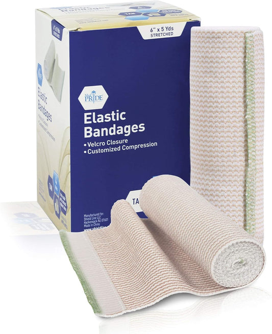 Velcro Closure Elastic Bandage Wrap – 4 Rolls