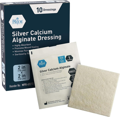 Sterile Silver Calcium Alginate Wound Dressing Pads