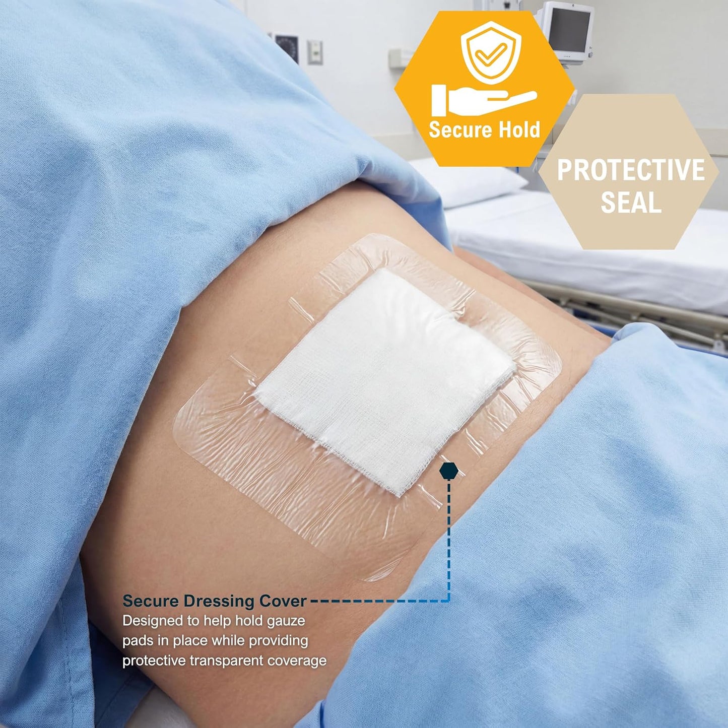 Transparent Film Wound Dressing – Sterile Adhesive Bandage